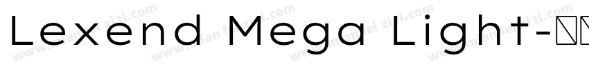Lexend Mega Light字体转换